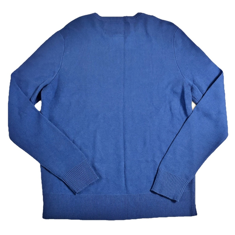Bud LightSweater King Of‎ Beer Blue Knit Pullover Merch Logo Spell out Mens L - Picture 6 of 8